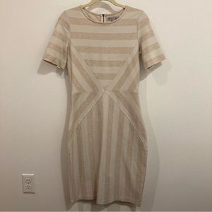 DE Collection Sandstone Stripe sheath Dress